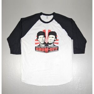 Chad Smith Vs Will Ferrel Drumoff T-Shirt Mens XL 2014 The Tonight Show‎ Ringer
